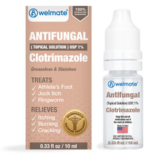 WELMATE Clotrimazole 1% Antifungal Solution | Itch Relief | 0.33 fl oz Exp 12/27 picture