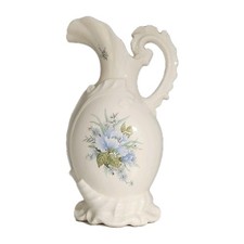 VTG Victorian Style Porcelain Floral Ewer Vase/Pitcher picture