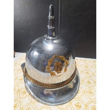 Vintage Theta Delta Delta Band Helmet Chrome Spiked Lyre Sunburst Ceremonial picture