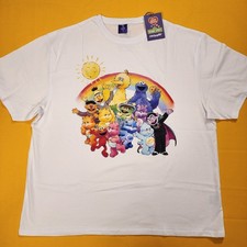 Cakeworthy Care Bears x Sesame Street Drop Sleeve Tee Shirt Unisex Large NEW picture