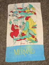 Vintage 1990’s Disney The Little Mermaid Ariel Flounder Pillowcase Standard Size picture