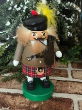 RARE ERZGEBIRGISCHE GERMANY RICHARD GLASSER CHUBBY SCOTTISH BAGPIPER NUTCRACKER picture