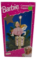 Vintage 1997 Barbie Carousel Tree Topper Mr. Christmas Mattel Open Box *TESTED picture