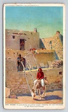 1905 Hopi Indians Pueblo Life Arizona New Mexico Sternograph Postcard Prudential picture
