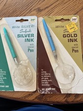 Vtg Sanford’s Dip Fountain Pens On Cards NO INK picture