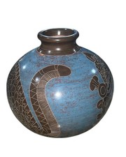 Nicaragua San Juan De Orient Pottery Vase Signed By Roger Calero picture