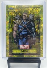 2024 Topps Chrome Marvel Sapphire Cable #5 Yellow Refractor /75 picture