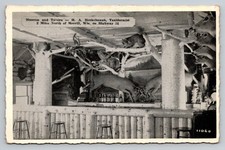Merrill Wisconsin Taxidermy Museum Tavern WI Postcard picture
