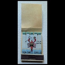 Feature Matchbook Full Book Sea Shell Grille - East River, Connecticut picture