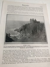 Wigtownshire 1924: Dunskey Castle Kennedy Photo Print Image Picture Antique picture