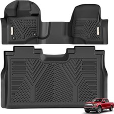 YITAMOTOR Floor Mats for 2015-2026 Ford F-150 Super Crew Cab Bench Seat, Custom picture