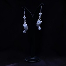 Rare Ancient Egyptian Antique Unique Queen Nefertiti Earrings Pharaonic BC picture