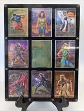1993 MARVEL MASTERPIECES DYNA-ETCH X-MEN 2099 FOIL 8 CARD INSERT CHASE SET+Hulk picture