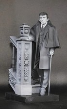 CUSTOM RESIN PAINTED DARK SHADOWS BARNABAS COLLINS GREY FIGURE BLACK AND WHITE picture