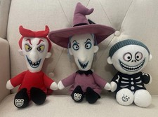 Build A Bear Lock Shock Barrel Plush Set Disney Nightmare Before Christmas New picture