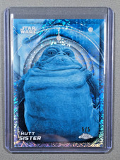 2026 TOPPS CHROME STAR WARS HUTT SISTER 35 FROZEN FRACTOR #5/5 picture