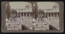 Salt Lake City Utah 1904 Salt-Air Palace Great Salt Lake Resort Stereo picture