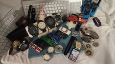 Huge Junk Drawer Lot Watches Electronics Toys NASCAR Disney Radios As Is picture
