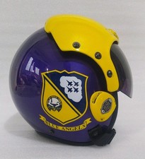 HGU-33 BLUE ANGELS FIGHTER PILOT HELMET REPLICA+badge picture