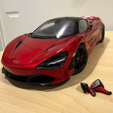 McLaren 720S Red Diecast Collectible Model Car w/ Opening Doors Hood Mirrors picture