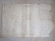Original LNWR Claughton Class Locomotive Crewe Works Drawing 1913/1921. Worn. picture