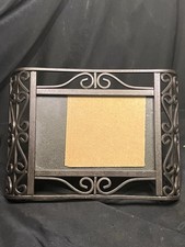 VINTAGE WROUGHT IRON 4 X 6” PHOTO PICTURE FRAME  picture