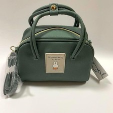 Miffy Mini Boston Bag 2-Way Shoulder Tote Green New Unused picture