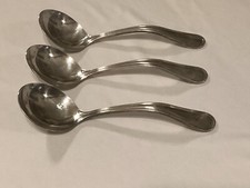 Vintage Reed & Barton Ladle Soup Spoons Triplex Lot Of 3 Spoons picture