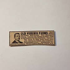 Old Virginia Farms Casselman & Co Richmond VA 1906 Minneapolis Ad 5AL1-S11 picture