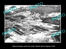 Atlanta Georgia Aerial View Of Atlantic Steel c1940 Large Historic Old Photo picture