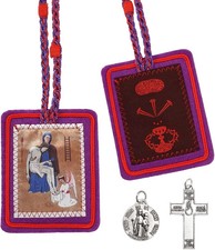 Escapularios Catolicos,Purple Scapular Catholic Marie Julie Jahenny of...  picture