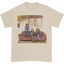 Crosby Stills Nash Young 1969  Men's Vintage All size Sand Shirt picture