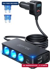 BESTEK 148W 9 in 1 Cigarette Lighter Splitter with PD30W & QC3.0 picture