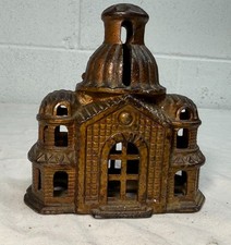 Antique A. C. Williams Domed Mosque Palace Still Coin Bank Original Paint picture