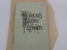 Scholars Monthly Reports Card North Adams School 11th grade September 3 1912 picture