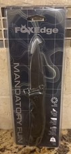 Fox Edge Mandatory Fun All Black Folding Knife G10 Stainless 8Cr13MoV Steel picture