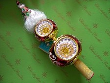 Christopher Radko Trois Poulet Final Tree Top Glass Ornament picture