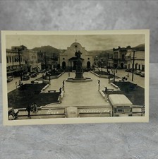 Vintage RPPC Postcard Puerto Rico, c1928 Mayaguez City Plaza Unposted picture