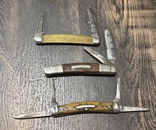 3 Antique Congress Pattern Camillus & Boker  For Parts Only Or Repair picture