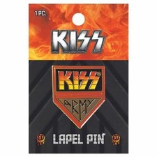 Official KISS Army Metal Lapel Pin Badge NEW ON CARD picture