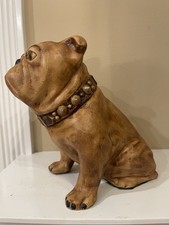 vintage bulldog figurine RARE 9” picture