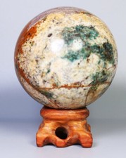 392g Beautiful Natural Ocean Jasper Agate Quartz Crystal Sphere Ball Madagascar picture