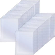 100 Pcs 8.5 x 11 Inch Rigid Sheet Protectors Clear Plastic Sleeves picture