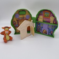 Vintage Disney Winnie The Pooh Mr Sanders Sanderz Tree House Playset Case READ picture