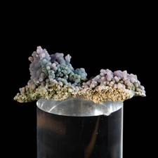 Bi-Color Grape Agate Specimen 40g - Purple Green Botryoidal Chalcedony Crystal picture