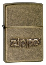 Zippo 28994, Classic Antique Brass Finish Lighter, Stamped, Full Size picture