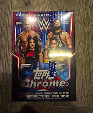 Topps 2026 Topps Chrome WWE Sealed Trading Card Box 28 Cards Refractor picture