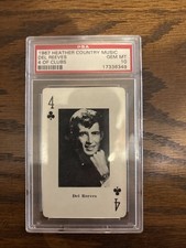 Del Reeves - 1967 Heather Enterprises Country Music Playing Cards #4 C picture