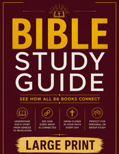 Bible Study Guides 66 Pages LARGE PRINT: an In-Depth Overview of Every Book of t picture