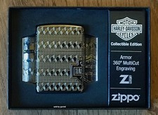 Zippo 2021 Limited Production Harley Davidson Armor Lighter, 49470, New In Box picture